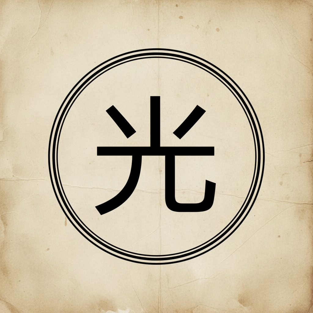 Guang (光) — Światło — znaczenie symbolu