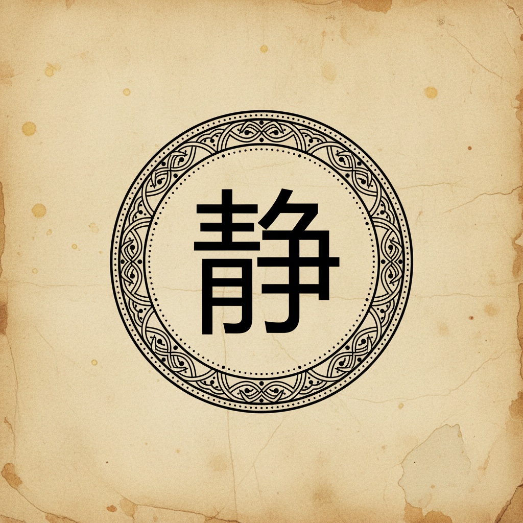 Jing (静) — Spokój / Cisza — znaczenie symbolu