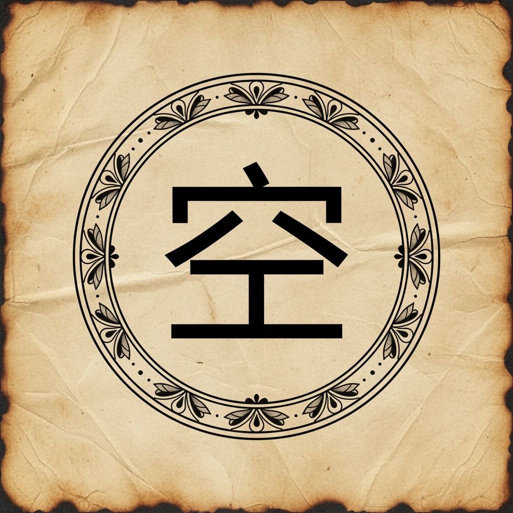 Kong (空) — Pustka / Niebo — znaczenie symbolu